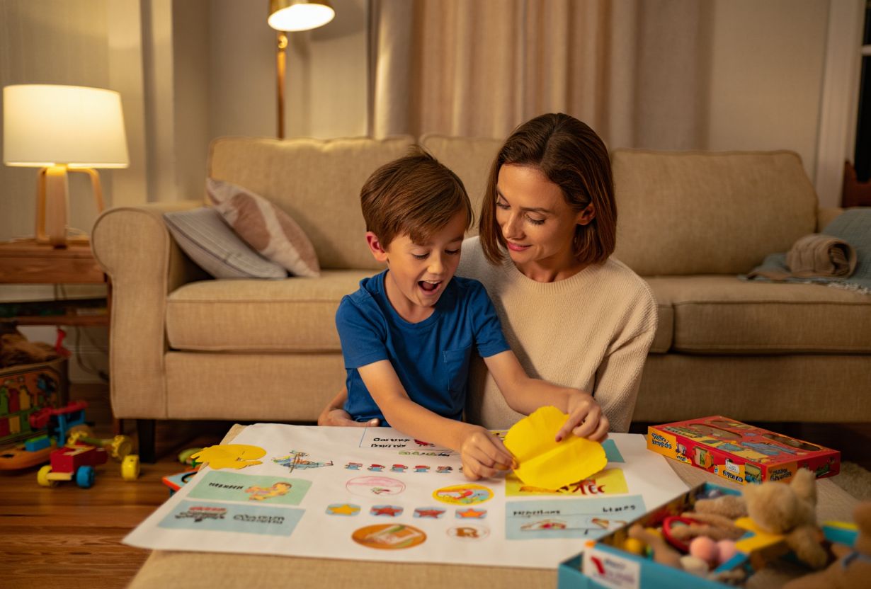 Мама играет с ребенком